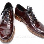 Cole Haan C09788 10.5 burgundy red leather Oxford Brogue Round Toe Laced shoe