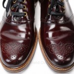 Cole Haan C09788 10.5 burgundy red leather Oxford Brogue Round Toe Laced shoe