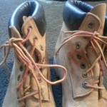 TIMBERLAND WORK BOOT real  LEATHER US SZ 11 MEDIUM need cleaning good shape