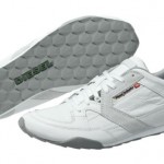DIESEL DYNAMYKAL Y00575-PR131-T1003 WHITE LEATHER LACE-UP CASUAL SHOES 8 MEN