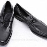 Hugo Boss 50217172 L10.5 R10 black Apron Toe Bit Strap Loafer shoe New MISMATE