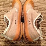 Diesel Men’s Tan Canvas Rubber Duck Style Oxford “Drac” Size 8.5