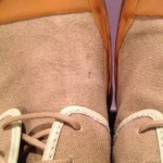 Diesel Men’s Tan Canvas Rubber Duck Style Oxford “Drac” Size 8.5