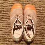 Diesel Men’s Tan Canvas Rubber Duck Style Oxford “Drac” Size 8.5