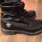 MENS TIMBERLAND ROLL TOP BOOTS BLACK SIZE 11M