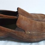 Cole Haan Tobacco Nubuck/Pebble Leather Slip-on Loafers~Driving Moccasins 12 M