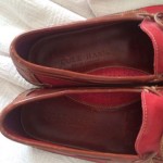 Mens Saddle Red Brown Cole Haan Geniune Handsewn Tassel Loafers Sz 10.5 M