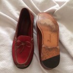 Mens Saddle Red Brown Cole Haan Geniune Handsewn Tassel Loafers Sz 10.5 M