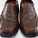 Clarks Unstructured Brown Leather Slip On Loafers Men Size 10.5 M