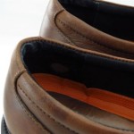 Clarks Unstructured Brown Leather Slip On Loafers Men Size 10.5 M