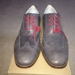 Men’s Cole Haan Air Colton Casual Wingtip Iron Textured Grey Leather 11M C10557