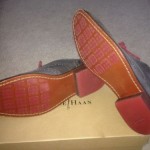 Men’s Cole Haan Air Colton Casual Wingtip Iron Textured Grey Leather 11M C10557