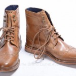 Cole Haan Harrison C10965 Air 11 tan leather Ankle Wingtip boot dress shoe