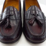 Cole Haan Burgundy Leather Slip On Casual Tassel Loafers Men Size 10.5 D