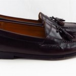 Cole Haan Burgundy Leather Slip On Casual Tassel Loafers Men Size 10.5 D