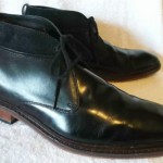Cole Haan Men’s Black Leather/Suede Trim Lace-Up Desert~Dress Ankle Boots 10M