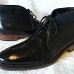 Cole Haan Men’s Black Leather/Suede Trim Lace-Up Desert~Dress Ankle Boots 10M