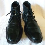 Cole Haan Men’s Black Leather/Suede Trim Lace-Up Desert~Dress Ankle Boots 10M