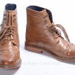 Cole Haan Harrison C10965 Nike Air 11 brown leather Ankle Wingtip boot dress sh