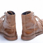 Cole Haan Harrison C10965 Nike Air 11 brown leather Ankle Wingtip boot dress sh