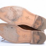 Cole Haan Harrison C10965 Nike Air 11 brown leather Ankle Wingtip boot dress sh