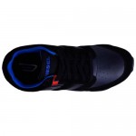Diesel Mens Tipop S Black Blue Casual Leather Lace Up Sneakers Shoes