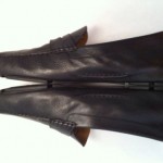 COLE HAAN Howland Black Driving Penny Loafers Moccasins Shoes 14 M