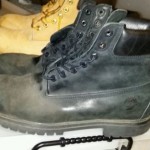 2 pair lot Men’s TIMBERLAND ‘6″ Premium Waterproof’ Boots US 11m black tan wheat