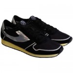 Diesel Mens Pass On Black Casual Lace Up Sneakers Shoes