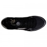 Diesel Mens Pass On Black Casual Lace Up Sneakers Shoes
