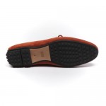 HUGO BOSS Mens Dark Red Suede Reallio Moccasins NEW CN 1