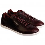 Diesel Mens Vintagy Lounge Red Casual Leather Lace Up Sneakers Shoes