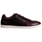 Diesel Mens Vintagy Lounge Red Casual Leather Lace Up Sneakers Shoes