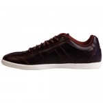 Diesel Mens Vintagy Lounge Red Casual Leather Lace Up Sneakers Shoes