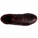 Diesel Mens Vintagy Lounge Red Casual Leather Lace Up Sneakers Shoes