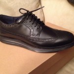 Cole Haan ‘Lunargrand Long Wingtip’ Leather Oxford Sz 10 M in Black $228
