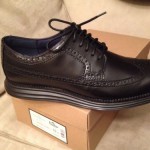 Cole Haan ‘Lunargrand Long Wingtip’ Leather Oxford Sz 10 M in Black $228