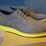 Cole Haan Lunargrand Oxford Wingtip Shoes Charcoal Gray Suede Volt 9 NEW Nike