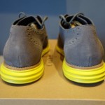 Cole Haan Lunargrand Oxford Wingtip Shoes Charcoal Gray Suede Volt 9 NEW Nike
