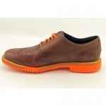 Cole Haan Great Jones Wingtip Mens Size 7 Brown Leather Oxfords Shoes Used