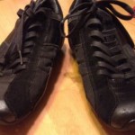 DIESEL Auriga Black Leather Casual Lace Up Shoe mens size 12
