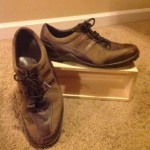 Cole Haan Mens casual walking shoes lace up brown leather accents size 9.5