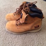 NEW  33031 Timberland PRO Men’s Pit Boss Safety Boots Beige Size 8 W