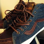 Vans Vault x Nice Kicks Hi 10.5 Duel High Sneakers Taka Leather Denim Sk8 Skate!