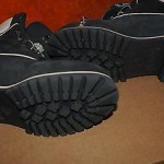 Timberland Men’s Boots Leather Black and White Size 7 1/2 M