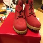 Timberland X Villa JTM FRESH Red Black Boot 6″ Size 10 Brand New