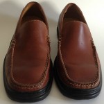 Cole Haan Nike Air Shoes Brown Leather Loafers Slip On Drivers Mens Size 9 M EUC