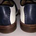 Cole Haan Mens Air Colton Saddle Beige Navy Suede Lace-Up Shoes 12M, EUC!!!