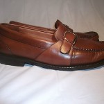 MENS COLE HAAN CITY MONK STRAP BUCKLE BROWN LEATHER LOAFER DRESS SHOES SIZE 8 D