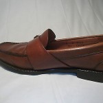 MENS COLE HAAN CITY MONK STRAP BUCKLE BROWN LEATHER LOAFER DRESS SHOES SIZE 8 D